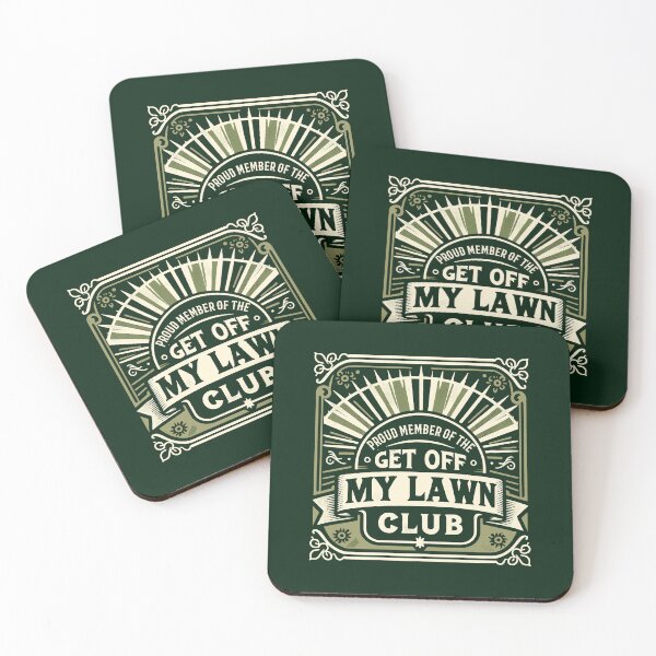 Item preview, Proud Member of the Get off My Lawn Club - Witty Lawn Mower designed and sold by TeesYouWant.