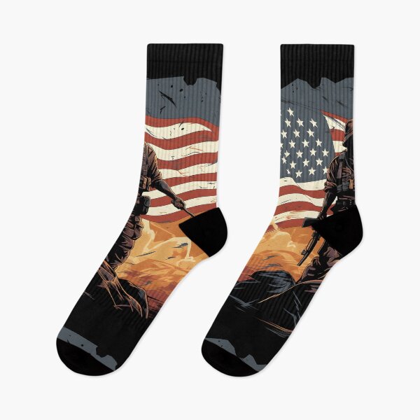 Item preview, US Veteran Saluting American Flag designed and sold by inkArtistryfine.
