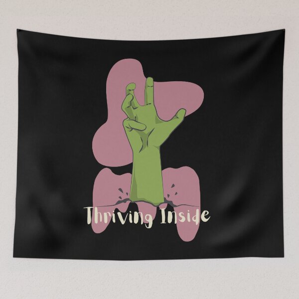 Item preview, Thriving Inside. Funny office zombie designed and sold by slicksquid.