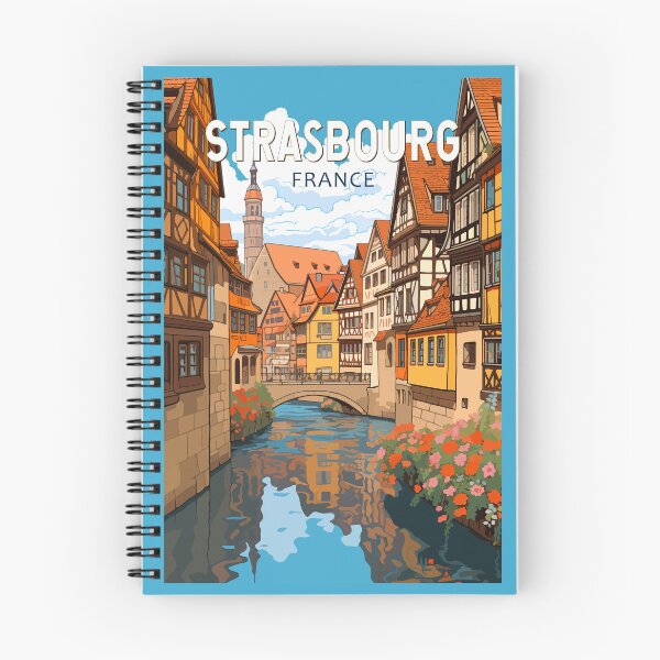 Item preview, Strasbourg France Travel Art Vintage designed and sold by KrisSidDesigns.