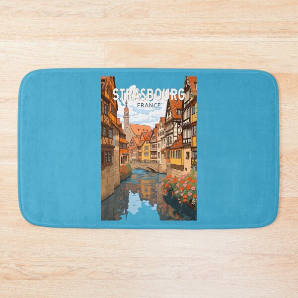 Item preview, Strasbourg France Travel Art Vintage designed and sold by KrisSidDesigns.