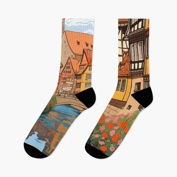 Item preview, Strasbourg France Travel Art Vintage designed and sold by KrisSidDesigns.