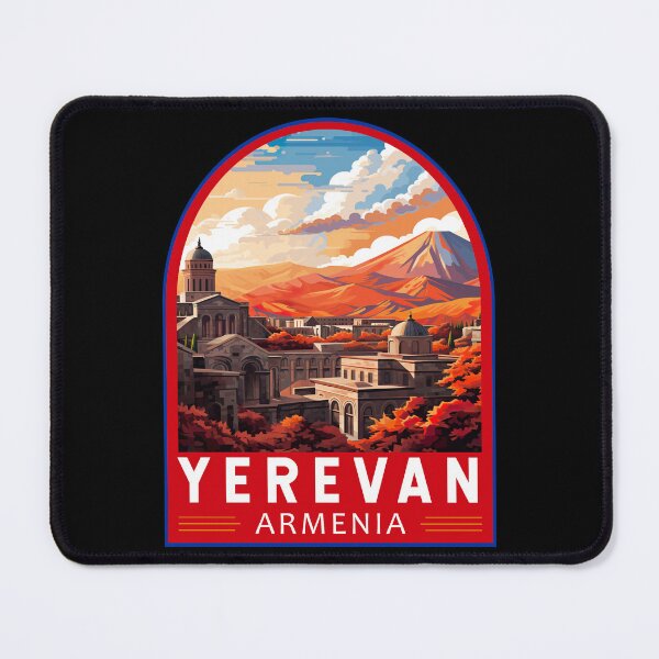 Item preview, Yerevan Armenia Travel Art Emblem designed and sold by KrisSidDesigns.
