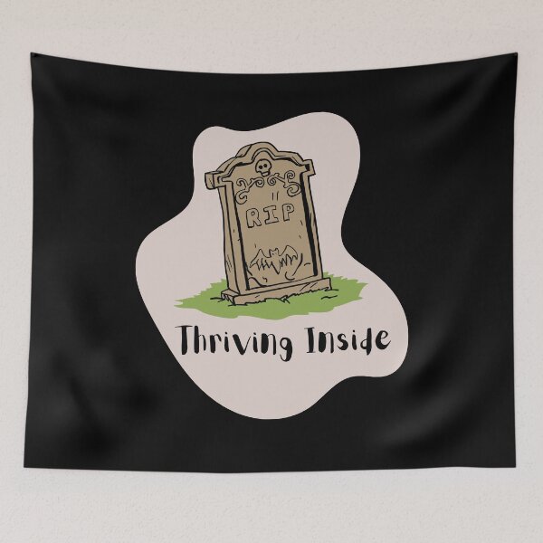 Item preview, Thriving Inside. Funny office zombie designed and sold by slicksquid.