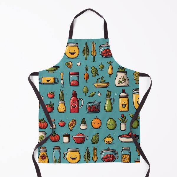 Item preview, Doodle Food and Kitchen Pattern designed and sold by r-sa.