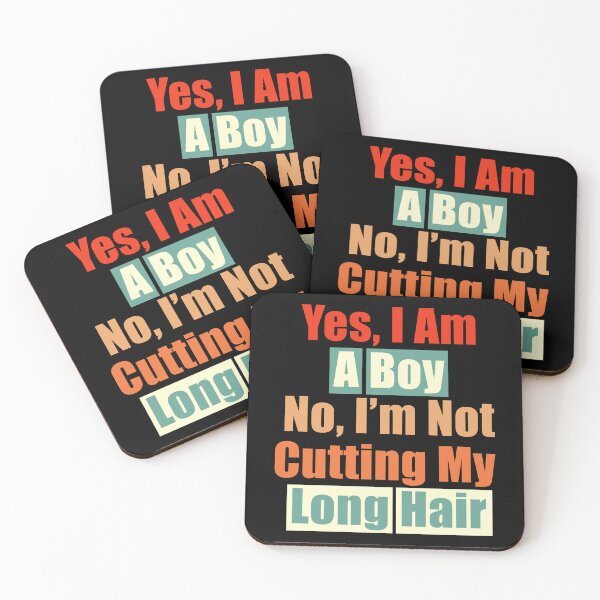 Item preview, Yes I Am A Boy No I’m Not Cutting My Long Hair designed and sold by Stick-Artistry.