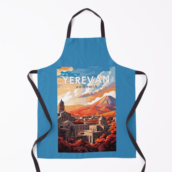 Item preview, Yerevan Armenia Travel Art Vintage designed and sold by KrisSidDesigns.