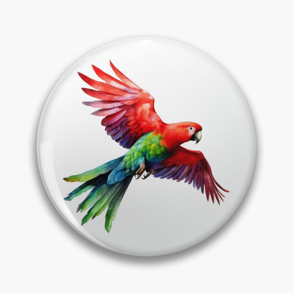 Item preview, Colorido loro volando designed and sold by Kkoriginal.