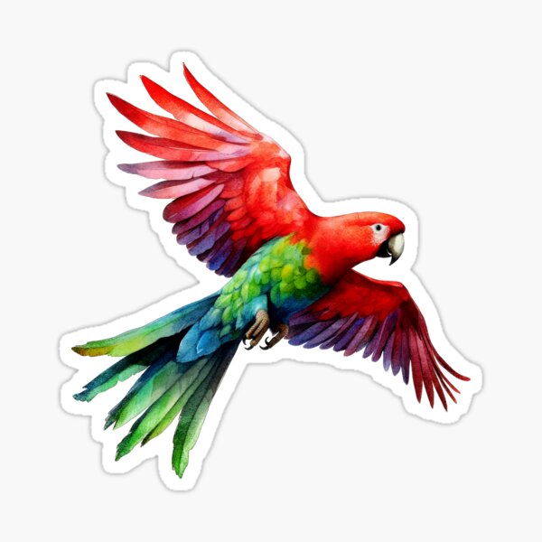 Item preview, Colorful Parrot Flying designed and sold by Kkoriginal.