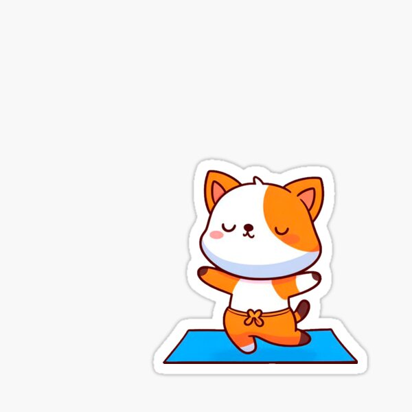 Item preview, Zen Kitty Yoga designed and sold by Luan da Silva.