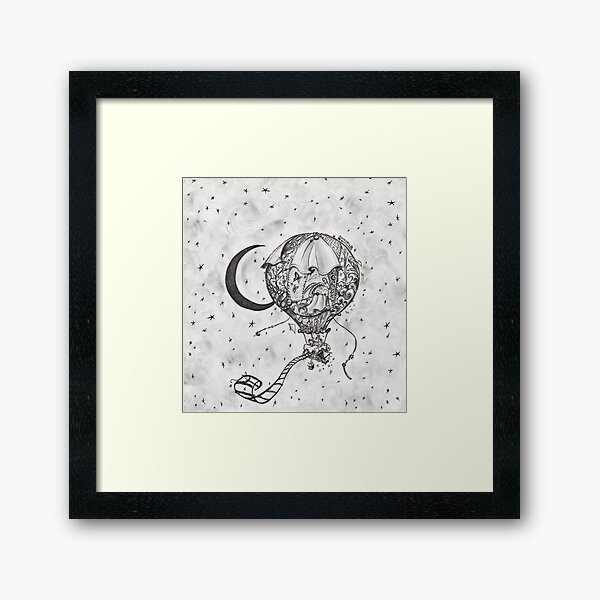 Balloon & Memories Framed Art Print