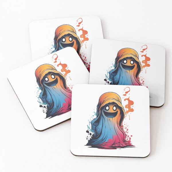 Artikelvorschau, Halloween Ghostly Delights Ghost Boo gruselige Vibes-Farbe entworfen und verkauft von martin max.