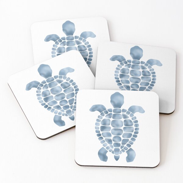 Item preview, blue turtle mosaic pattern designed and sold by octo-PS.
