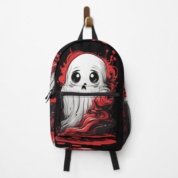 Item preview, Halloween Ghostly Delights Cute Ghost spooky vibes red designed and sold by martin max.
