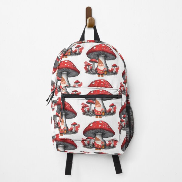 Item preview, Gnome with Giant Red Mushrooms designed and sold by silviaol.