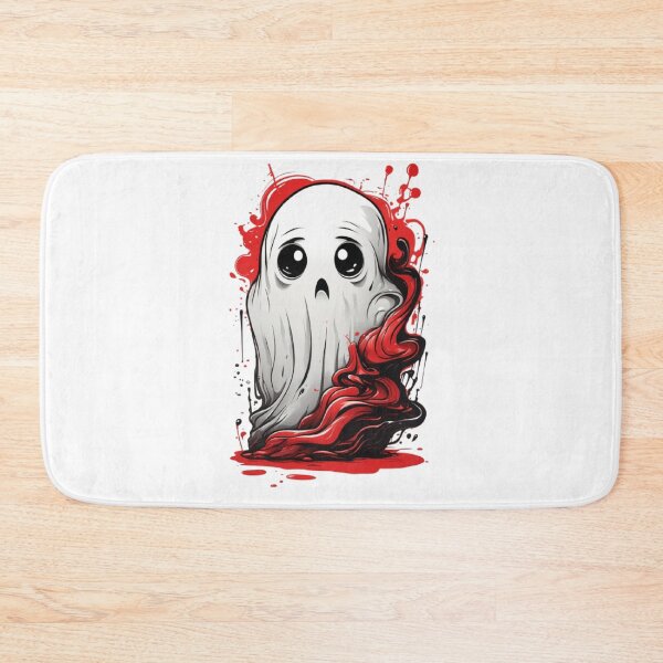 Item preview, Halloween Ghostly Delights Cute Ghost spooky vibes red designed and sold by martin max.