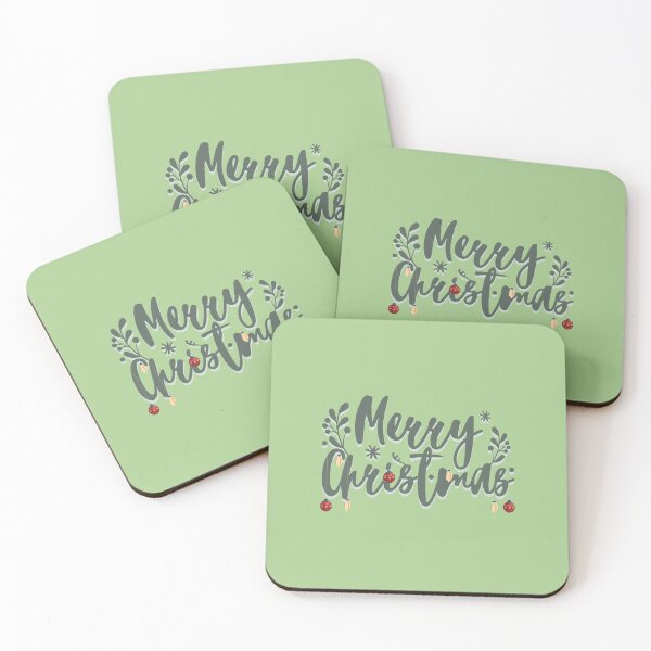 Item preview, Merry Christmas (green font and burballs) designed and sold by ONLINE DISTRICT.