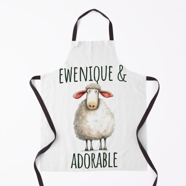 Item preview, Ewenique and Adorable cute sheeps pun design designed and sold by LuxindaSwirl.