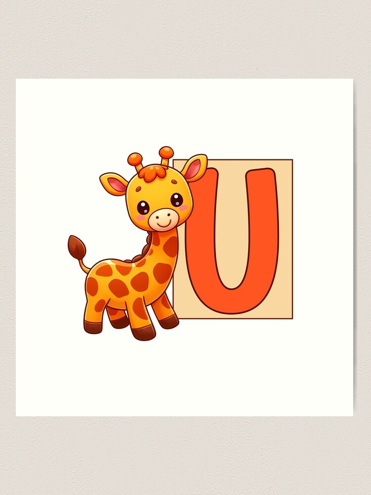 Giraffe Monogram Letter R Sticker for Sale by Anita Strifler