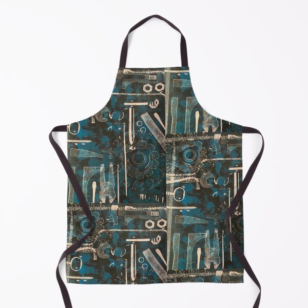 Item preview, Feeling Tool Blue Monoprint Pattern designed and sold by vallisrowe.
