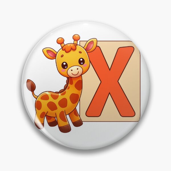 Item preview, Giraffe Monogram Letter X designed and sold by Coffee Lifestyle.