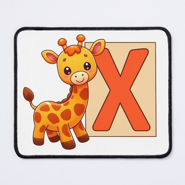 Item preview, Giraffe Monogram Letter X designed and sold by Coffee Lifestyle.