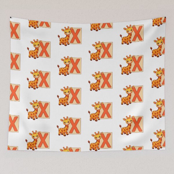 Item preview, Giraffe Monogram Letter X designed and sold by Coffee Lifestyle.