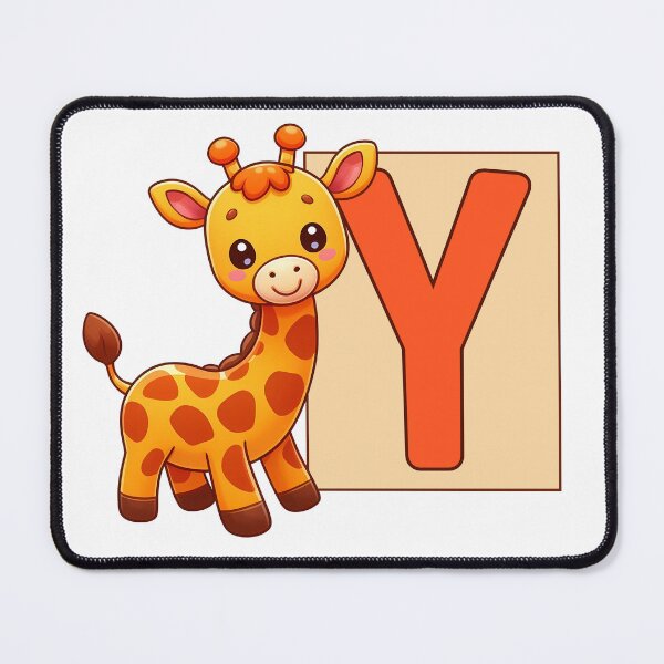 Item preview, Giraffe Monogram Letter Y designed and sold by Lyssarien.