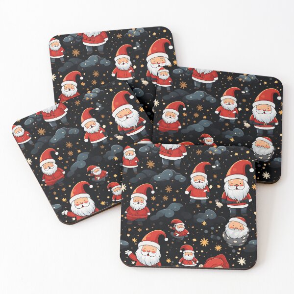 Item preview, Festive Christmas Designs - Colorful Santa Clauses designed and sold by Master-Print.