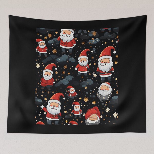 Item preview, Festive Christmas Designs - Colorful Santa Clauses designed and sold by Master-Print.