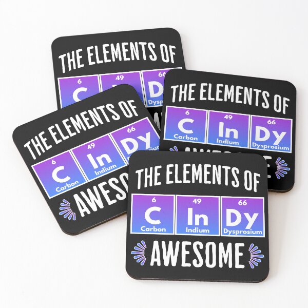 Item preview, CInDy: Elements of Awesome, name design designed and sold by LuxindaSwirl.