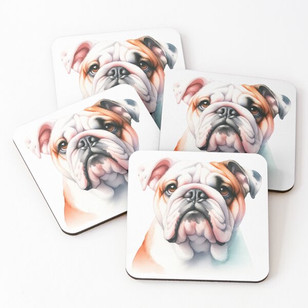 Item preview, Bulldog Brilliance: Watercolor Essence designed and sold by WatercolorWhisk.