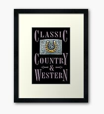 Classic Country & Western (Golden Horseshoe) Framed Print
