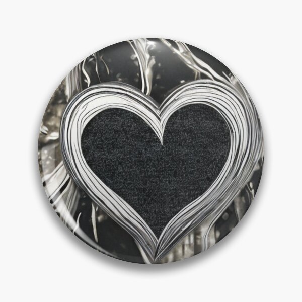 Item preview, Black heart on black and white background  designed and sold by Hmelliger.