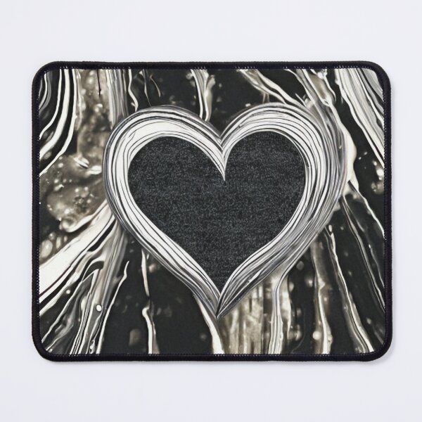 Item preview, Black heart on black and white background  designed and sold by Hmelliger.