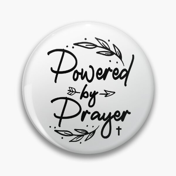 Item preview, Powered By Prayer Christian Quote designed and sold by cidolopez.