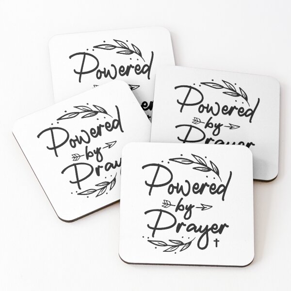 Item preview, Powered By Prayer Christian Quote designed and sold by cidolopez.