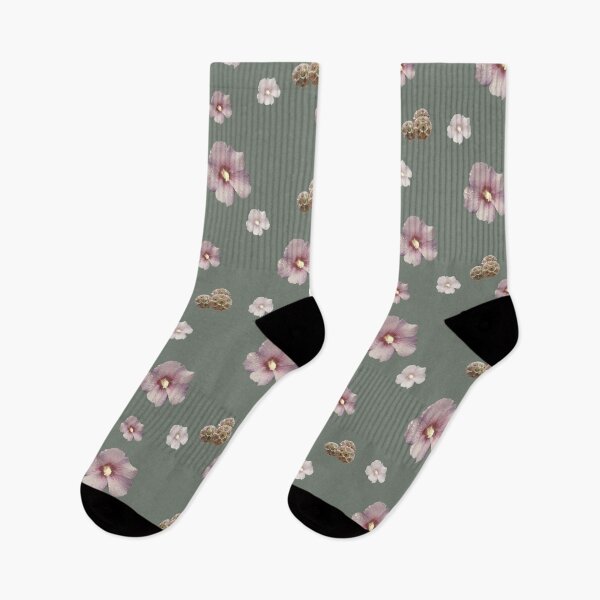 Item preview, Hibiscus and seed pods green designed and sold by OllieandQuinn.