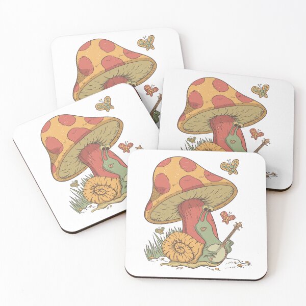 Item preview, Funny Cute Banjo Playing Snail Cottage core design designed and sold by LuxindaSwirl.
