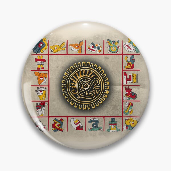 Item preview, Aztec Day Sign With Gold Eagle Sun designed and sold by kernowerno.