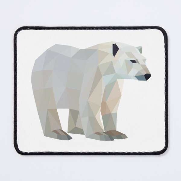 Item preview, Arctic Elegance - Low Poly White Polar Bear designed and sold by shaldesign.