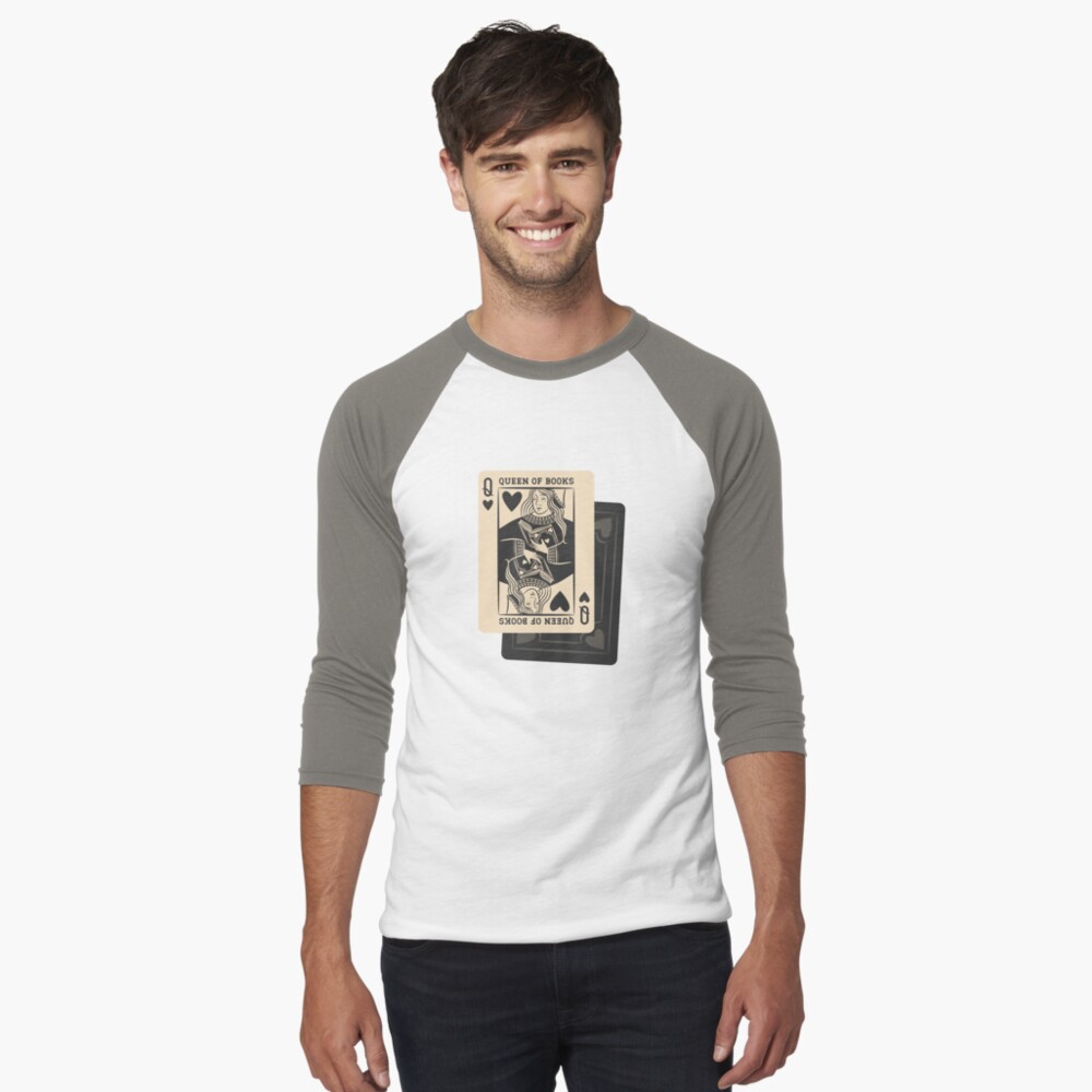Artikel-Vorschau von Baseballshirt mit 3/4-Arm, designt und verkauft von indiebookster.