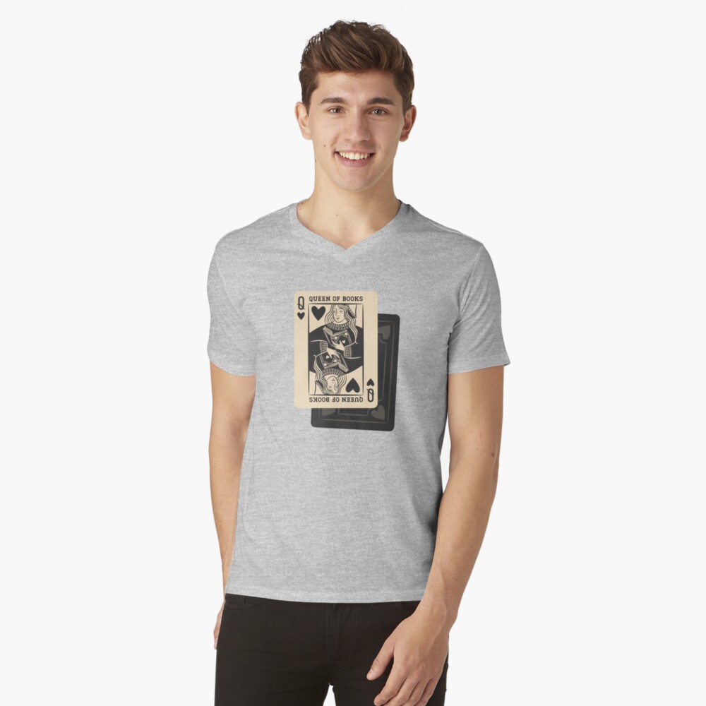 Artikel-Vorschau von T-Shirt mit V-Ausschnitt, designt und verkauft von indiebookster.