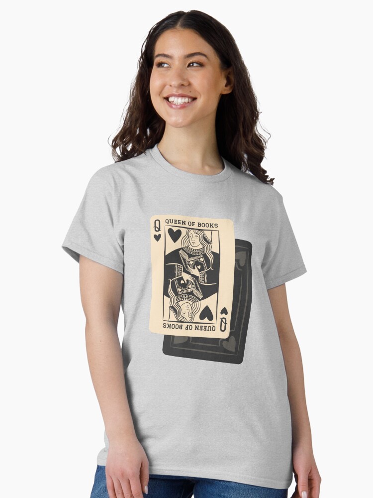 Thumbnail 2 von 7, Classic T-Shirt, Königin der Bücher designt und verkauft von indiebookster.