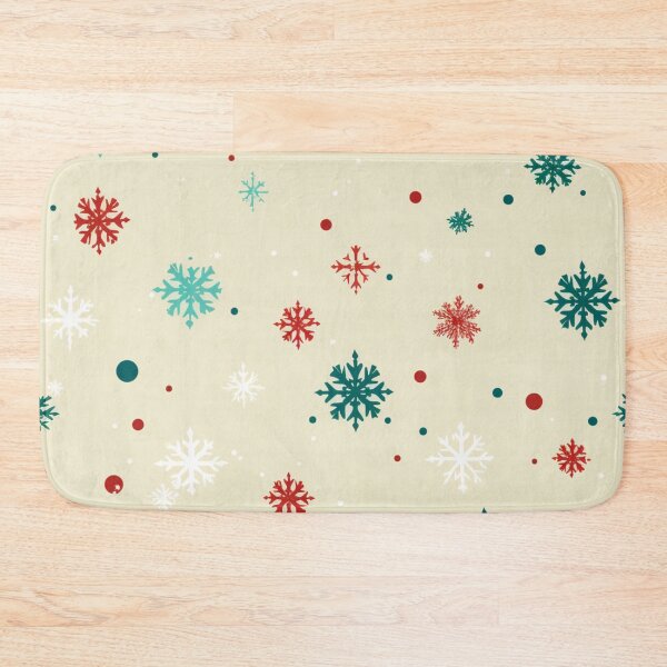 Item preview, Retro Xmas Christmas pattern in snow flakes designed and sold by OliveAndSnow.