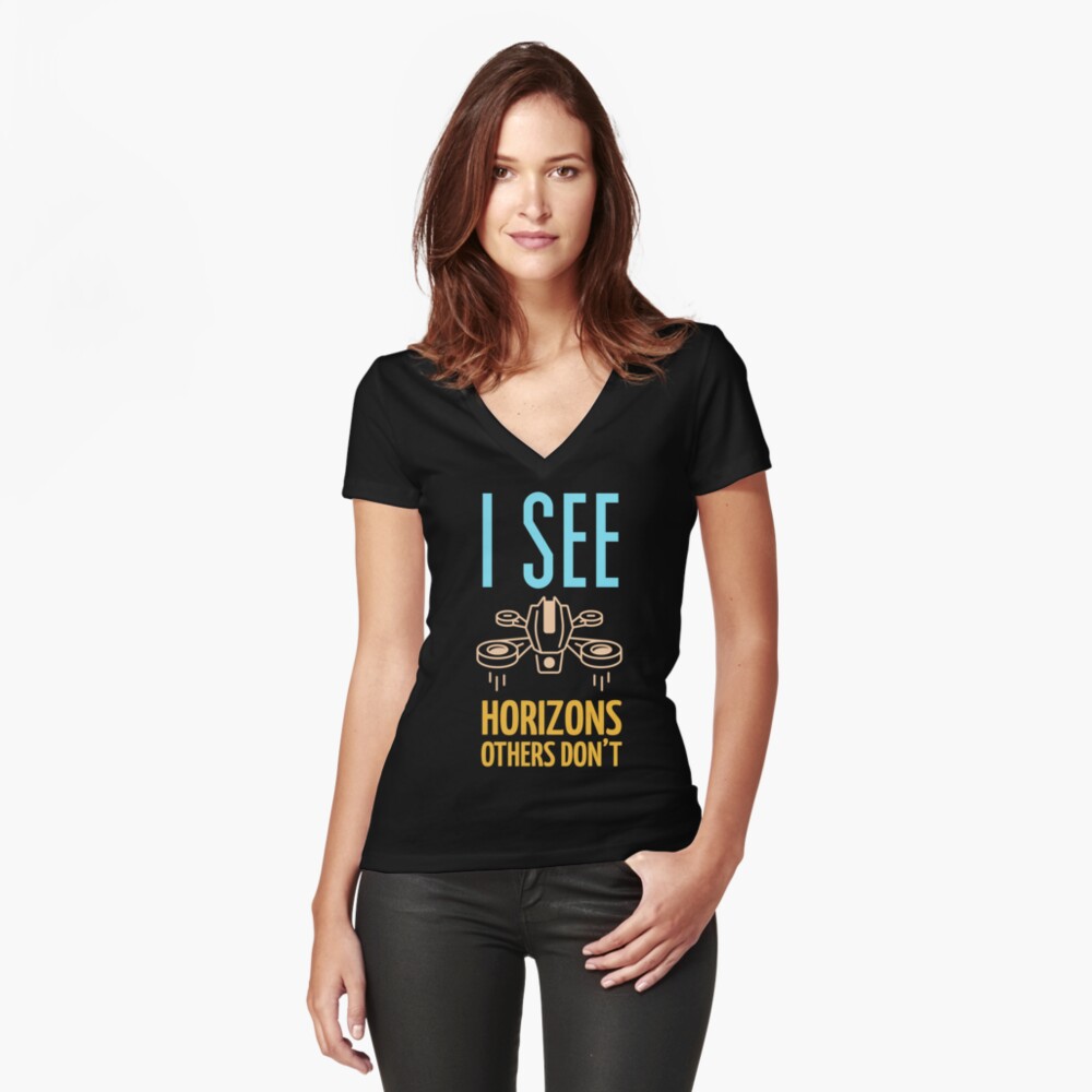 Item preview, Fitted V-Neck T-Shirt designed and sold by Teesamust.
