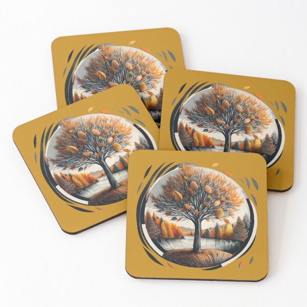 Item preview, Lonely autumn tree designed and sold by LuckyFamily.