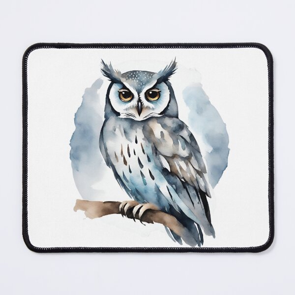 Item preview, Watercolor Owl on a Branch designed and sold by silviaol.