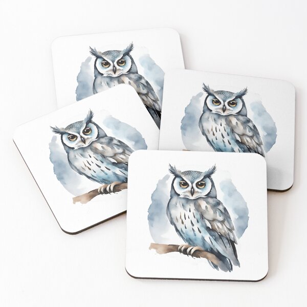 Item preview, Watercolor Owl on a Branch  designed and sold by silviaol.