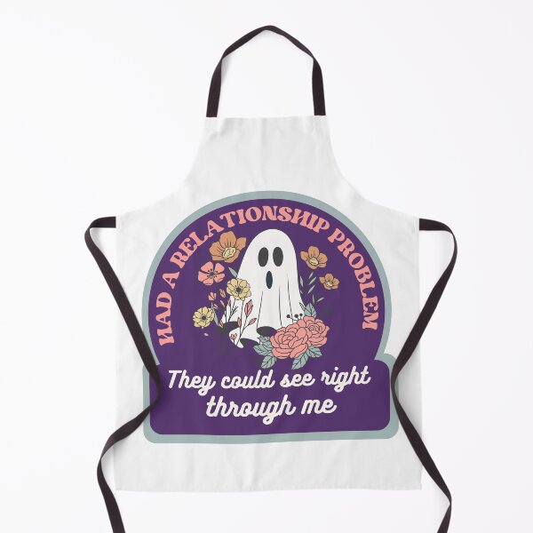 Item preview, Had a relationship problem they could see right through me, funny cute botanical ghost designed and sold by BritishDelights.